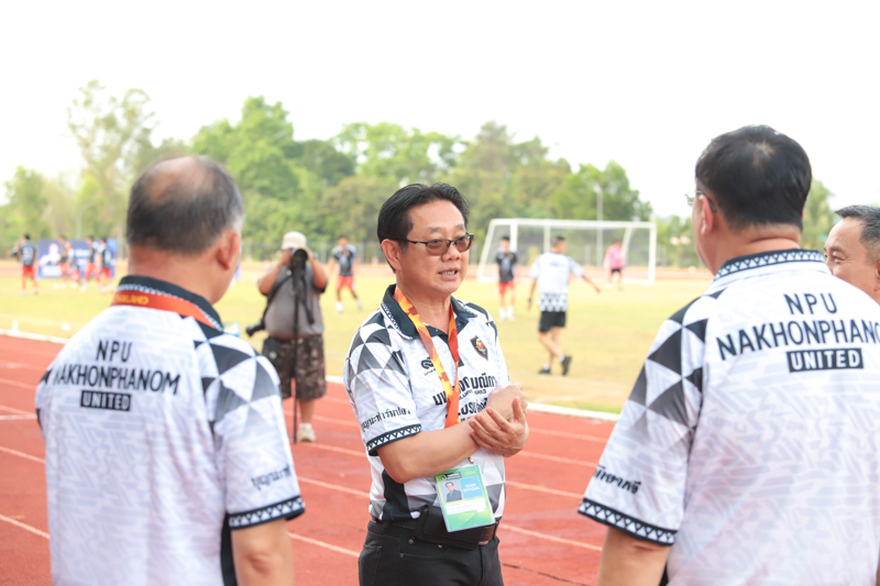 อธิการบดี มนพ. นำทัพผู้บริหารและบุคลากรร่วมลุ้นเชียร์ NPU นครพนมยูไนเต็ด นัดเปิดสนามไทยแลนด์ เซมิ-โปร ลีก 2026